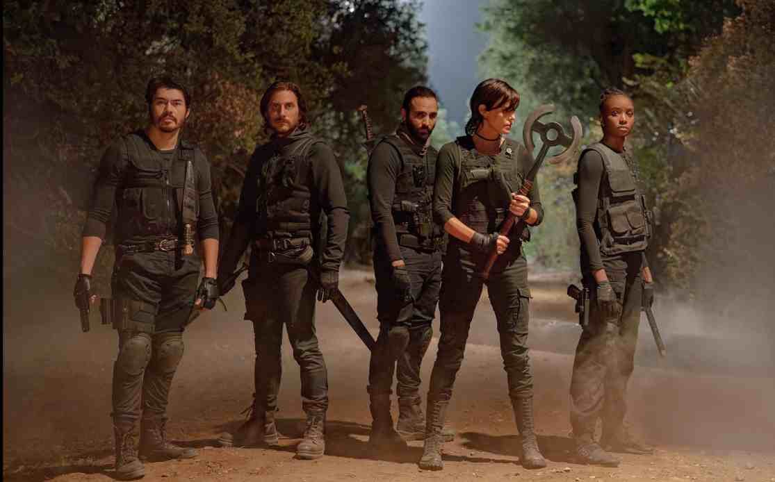 Charlize Theron, Luca Marinelli, Marwan Kenzari, Henry Golding, and KiKi Layne in The Old Guard 2 (2025)