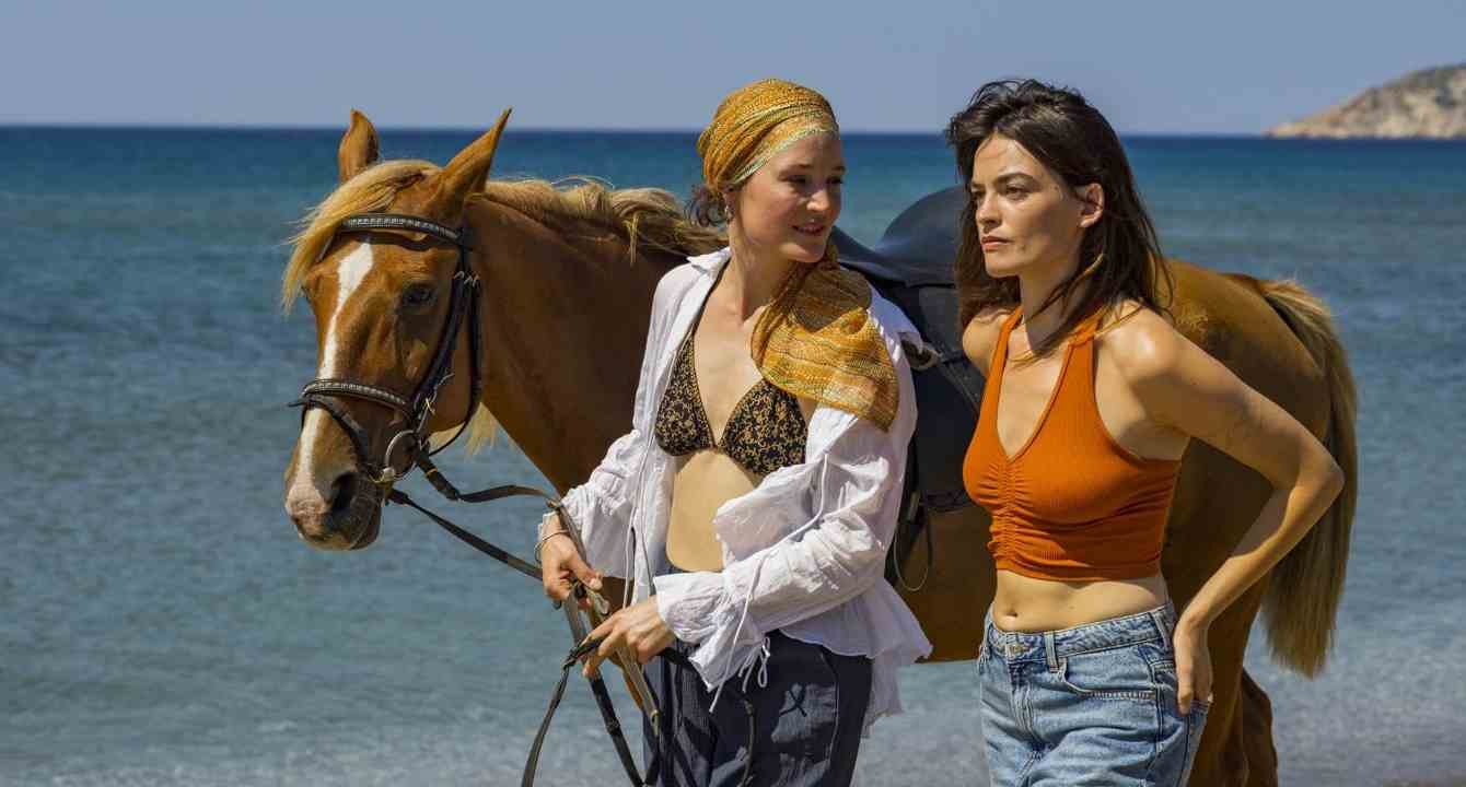 Vicky Krieps and Emma Mackey in Hot Milk (2025)